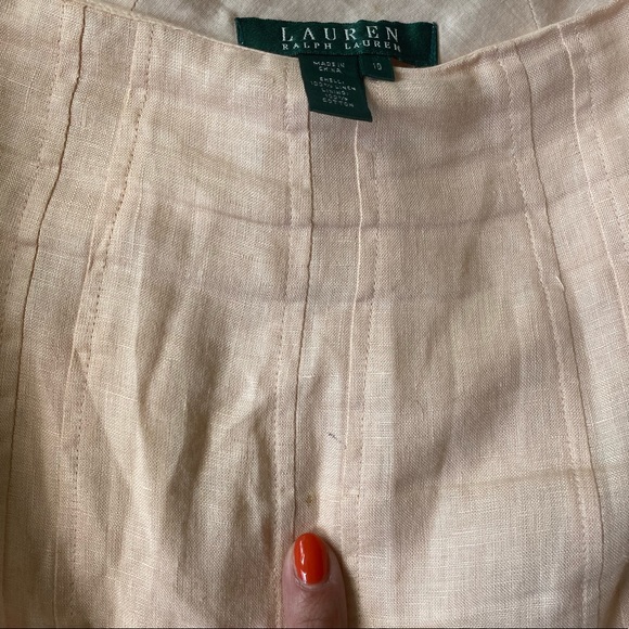 Ralph Lauren Linen A-line skirt - Picture 5 of 6